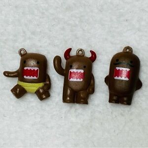 1” 2010 Domo-Kun Domo Kawaii Cute Phone Charms Mini Domo Charm